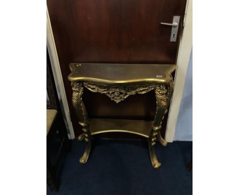 A gilt side table