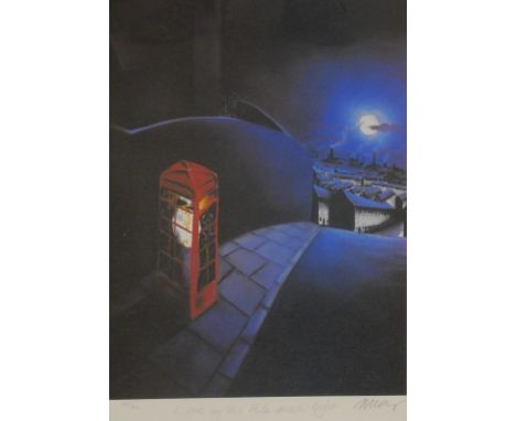 Mackenzie Thorpe (b.1956). Loved by the Pale Moonlight, artist signed limited edition lithograph 305/850, 52cm x 35cm, with c