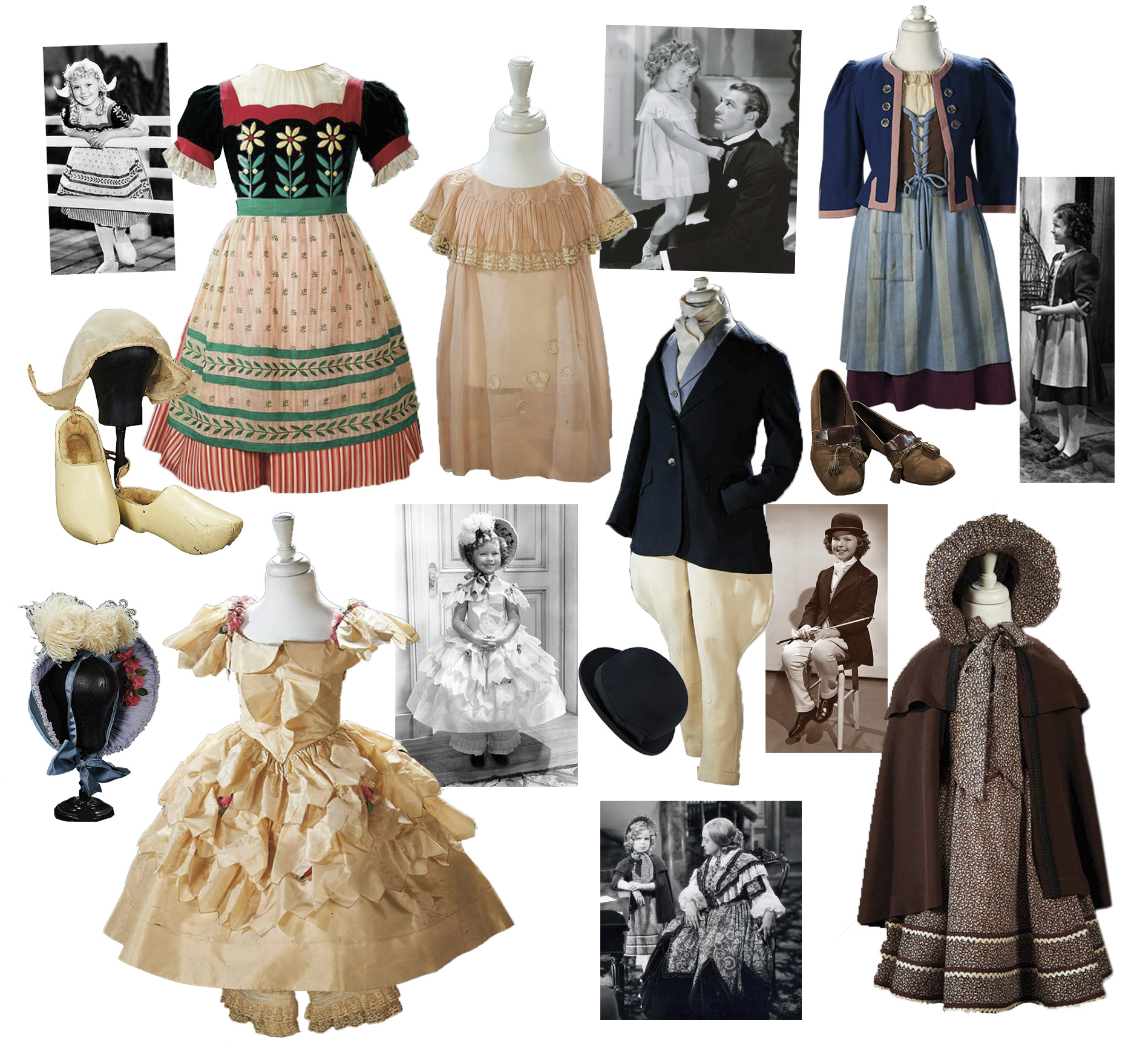 An incredible collection of 57 screen-worn costumes by Shirley Temple ...