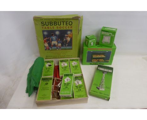A collection of Subbuteo including accessories.