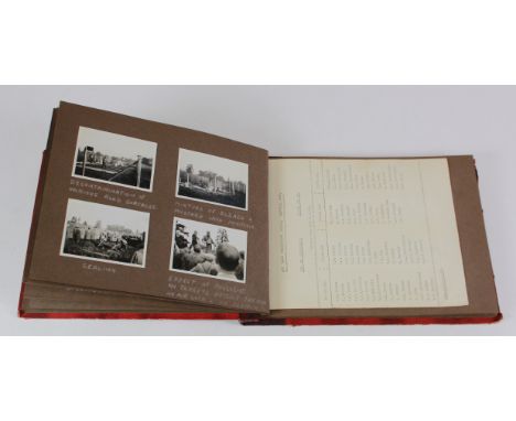 WW2 original photo album 'Home Office ARP School, Eastwood Park, Fairfield, Glos'. An unusual item with most photos annotated