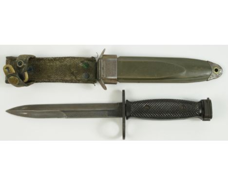 Bayonet: U.S. M7 bayonet by Conetta with the U.S. M8A1 scabbard. Good condition.