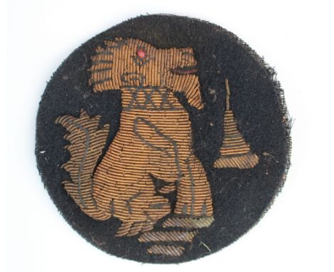 Badge a cloth Chindit patch well used, no moth, VF