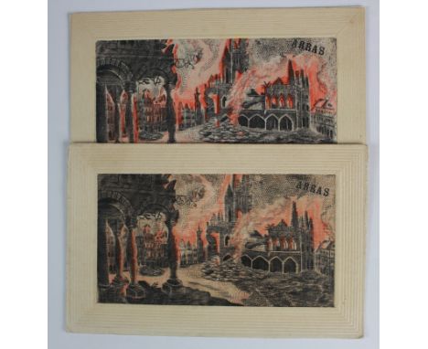 Flames, Arras by GE, colour type 1 & 2.    (2)