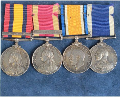 Group - QSA with Natal clasp (164966 A.B. A E Dugdale HMS Terrible), China War Medal 1900 with Relief of Pekin clasp (A Dugda