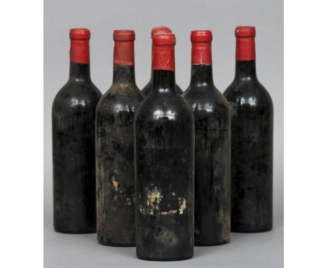 Berry Brothers & Rudd Limited Chateau Cheval Blanc St Emilion, unknown vintage but probably 1940s
Six bottles.  (6) CONDITION