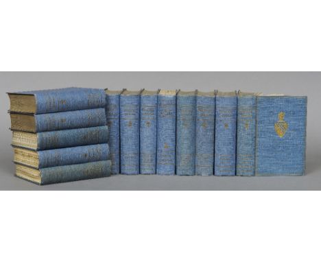 BYRON, LORD.  Poetical works of Lord Byron 1914-18 
Vols 1-13, in original cloth binding; together with Byron - A Self Portra