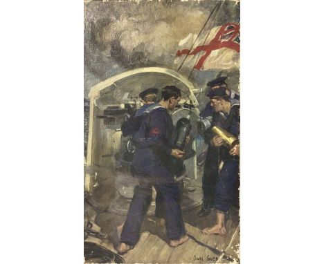 Artist- Cyrus Cuneo, Born in San Francisco 1879-1916, painter and illustrator. Limited edition print, unframed &nbsp;Composit