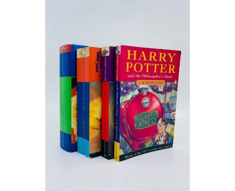 Rowling, J. K. Collection of four Harry Potter books, comprising: Philosopher's Stone 36th printing, paperback; Prisoner of A