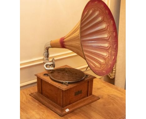 An early 20th century gramophone marked Kayophone on the front Please note this item is at an offsite location, buyers will b