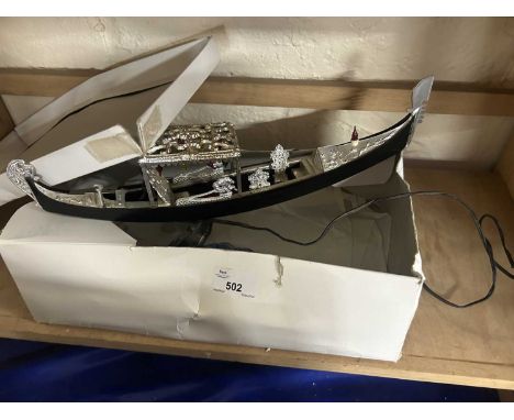 Modern illuminated model gondola
