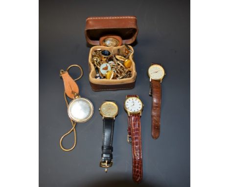 Wristwatches and Accessories - Bulova, cufflinks, Oris pocket watch, etc