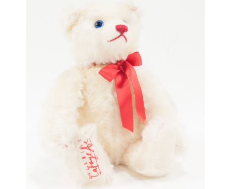 Modern Steiff teddy bear; "Lafeyette" 1997 white, 38cm tall, with box and certficate, limited edition of 1500.