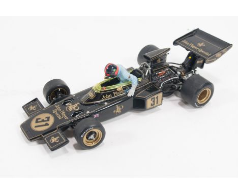 Exoto "Racing Legends" very detailed scale diecast model; Lotus type 72 "John Player Special no.31" decals 1:18 scale, unboxe