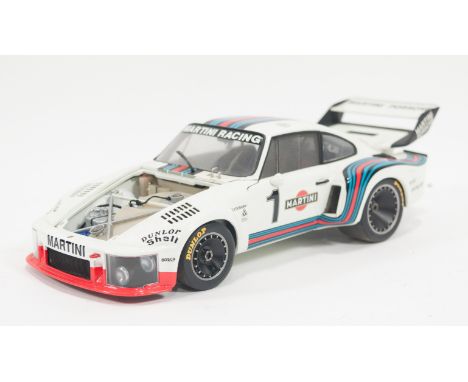 Exoto "Racing Legends" very detailed scale diecast model; Porsche 934/935 Turbo "Martini" decals 1:18 scale, unboxed (missing