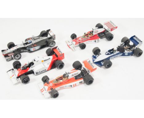 Mini Champs for Pauls Model Art, detailed scale diecast models; McLaren Mercedes MP4/13, McLaren M23 Ford, McLaren M23 Ford ,