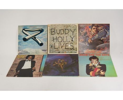 Two boxes of mostly 1970s/1980s pop and rock vinyl records; to include Michael Jackson, Elton John, 10cc, Buddy Holly, Mike O