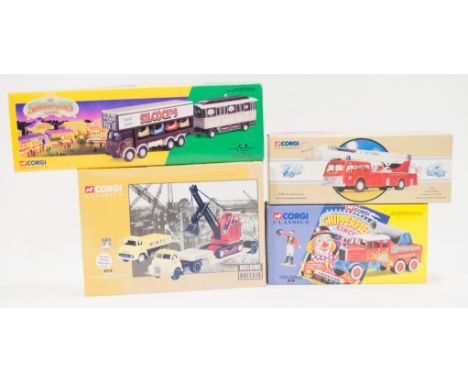 Modern Corgi diecast Classics models, mostly commercial vehicles, 17801 Chipperfields Circus Scammell constructor cannon and 