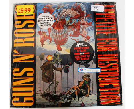 Guns ' N ' Roses Appetite For Destruction vinyl LP record with banned cover  WX 125  Matrix / Runout (Side G):
R/S Alsdorf 92