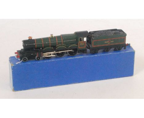 EDLT 20 Hornby Dublo 'Bristol Castle' loco and tender, chimney bright, very little corrosion to SVC a few chips to tender, en