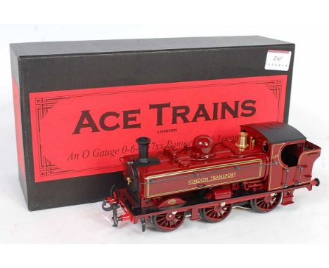 ACE trains E/21 0-6-0 London Transport red pannier tank L89 with lamps, shunters pole and instructions (M-BM)Condition report