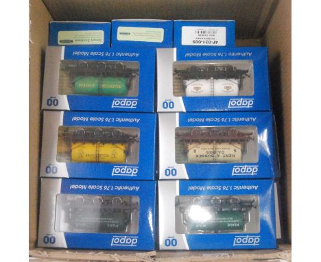 30 Dapol six wheel tank wagons, some weathered, good selection of names (M-BM)