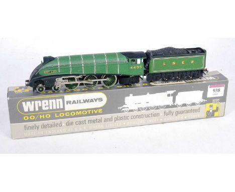 A Wrenn Railwyas W2209/A LNER class A4 engine and tender "Great Snipe" loss to some lining on one side of tender, paint chips