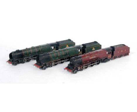 A Hornby Dublo EDL2 "Duchess of Atholl" engine and tender and 2 EDL 12 "Duchess of Montrose" some playwear to all (F)