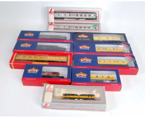 Selection of 9 coaches and 2 wagons, all in a variety of departmental liveries by Bachmann, Lima and Hornby (GNM-BGNM)