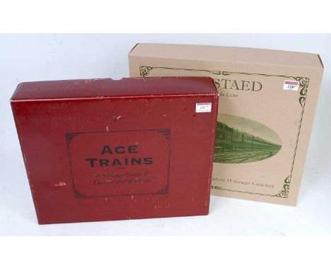 Two empty boxes: Darstaed for set of 3 coaches complete with all fitments (BE-NM) and ACE Trains for EMU SR set without any f