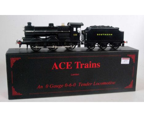 ACE trains 0-6-0 "Q" class loco and tender no. 533 satin black unlined, sunshine lettering (E-NM-BM)