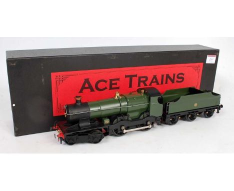 ACE trains E/16 4-4-0 GWR "Bulldog" loco and tender, unlined green "GWR" "shirtbutton" on tender, with instructions, selectio