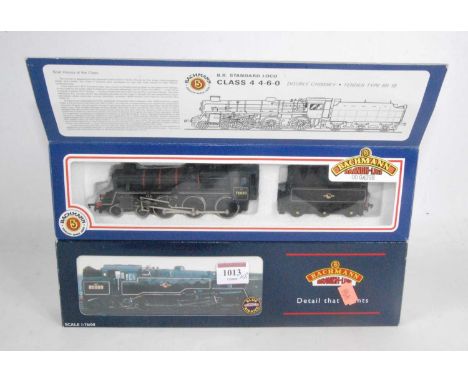 Bachmann 320-351 BR lined black standard class 4MT tank engine (NM-BG) sold with a 31-103 standard class 4MT engine and tende
