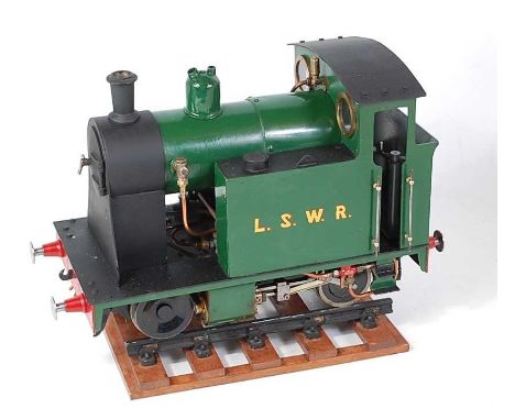 From Reeves castings and to LBSC designs 0-4-0 tank locomotive TICH (And Later Adapted), in 3½" gauge, finished in green with