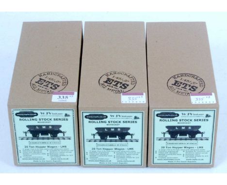 Three WJ Vintage/ETS LMS 20 ton hopper wagons(M-BM)
