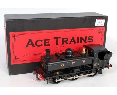 ACE trains E/21 0-6-0 pannier tank GWR satin black no. 5701 with lamps and instructions (M-BM)