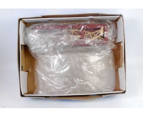 A Hornby Dublo terminal station extension made with red/brown walls by Triang (M) but unboxed, a rare item