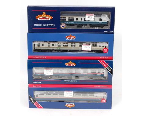 Seven Bachmann coaches in departmental livery, 39-000P Hunslet-Barclay 2 coach weed killer train for Kernow models (M-BM), 39