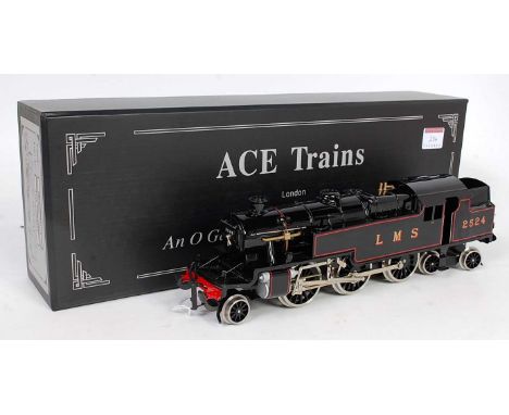 ACE trains 2-6-4 tank loco LMS 2524 gloss black (M-BM) with instructions and outer corrugated case