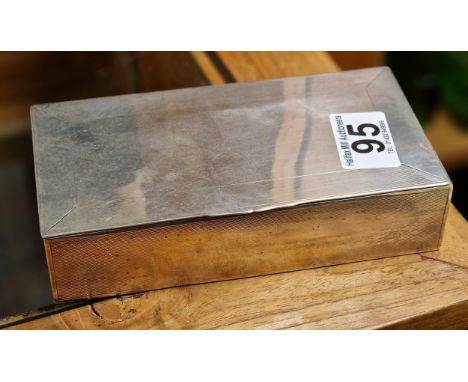 Silver Hallmarked Jewellery Box - John Rose of Birmingham 1936 - 453g weight