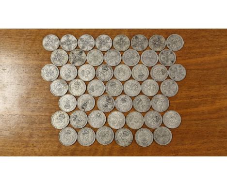 Silver Florin &amp; Two Shilling Piece Coin Collection, 1921 to 1946 - 548g