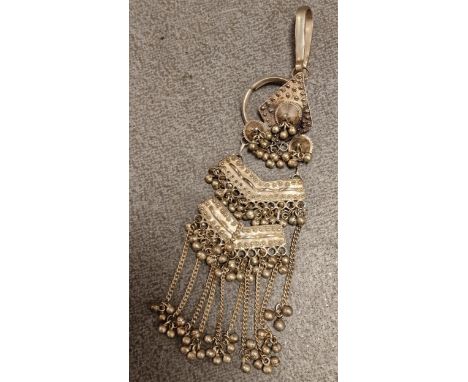 Victorian White Metal (likely silver) Large Pendant