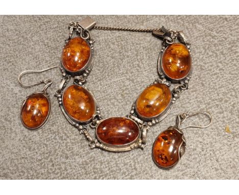 Silver Amber Jewellery Assortment