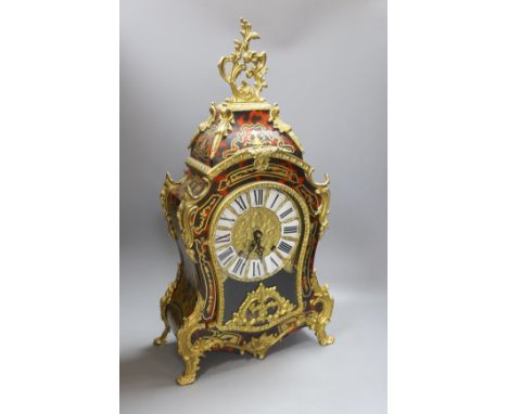 A Franz Hermle Empire boulle Italian mantel clock - 58cm tall