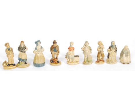 WADE: A collection of Wade style ' Made In Ireland ' character series figures. 9 in total.

NOTE: from a large and private co