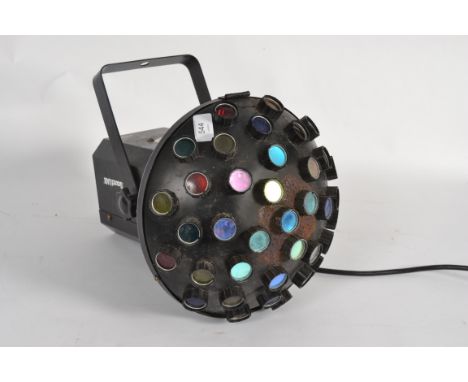 A multi colour disco light