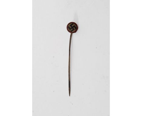 A 20th century WWII enamel Nazi Swastika lapel pin