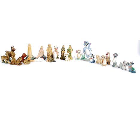 WADE: A collection of Wade Whimsie and other Wade figures to include Tom & Jerry, Robin Hood, Disney and others. See illustra