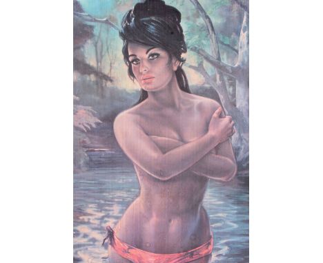 A retro framed J.H Lynch print entitled " The Nymph "