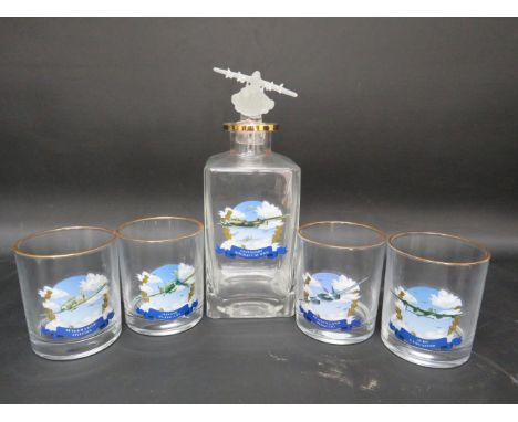 Bradford Exchange Legendary Aircraft of WW2 decanter and glasses set.